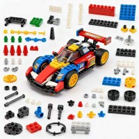 拼装玩具车塑料积木休闲益智玩具开模注塑