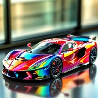 定制玩具车儿童合金车彩色豪华跑车模型电动遥控车玩具工厂批发