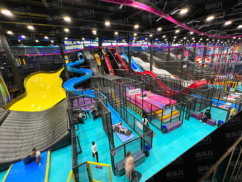 奇乐儿®全案打造｜中亚滑梯矩阵主题运动馆